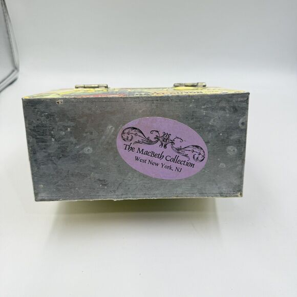Vintage Galvanized Tin Storage Lunch Box by The MacBeth Collection - Picture 10 of 17
